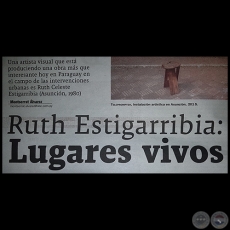 RUTH ESTIGARRIBIA: LUGARES VIVOS - Por MONTSERRAT ÁLVAREZ - Domingo, 03 de Setiembre de 2017